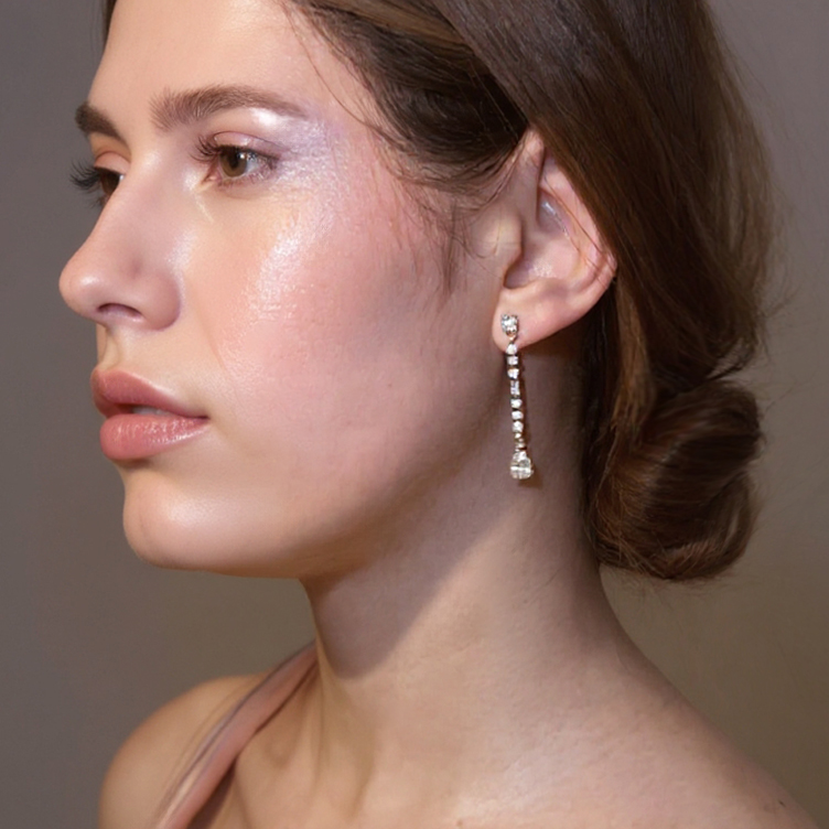 Louise earrings: 925 sterling silver with zirconias