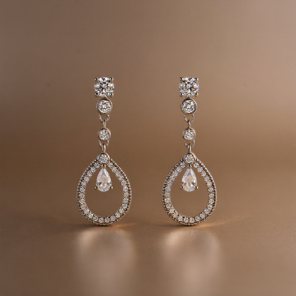 Grace earrings: 925 sterling silver with zirconias