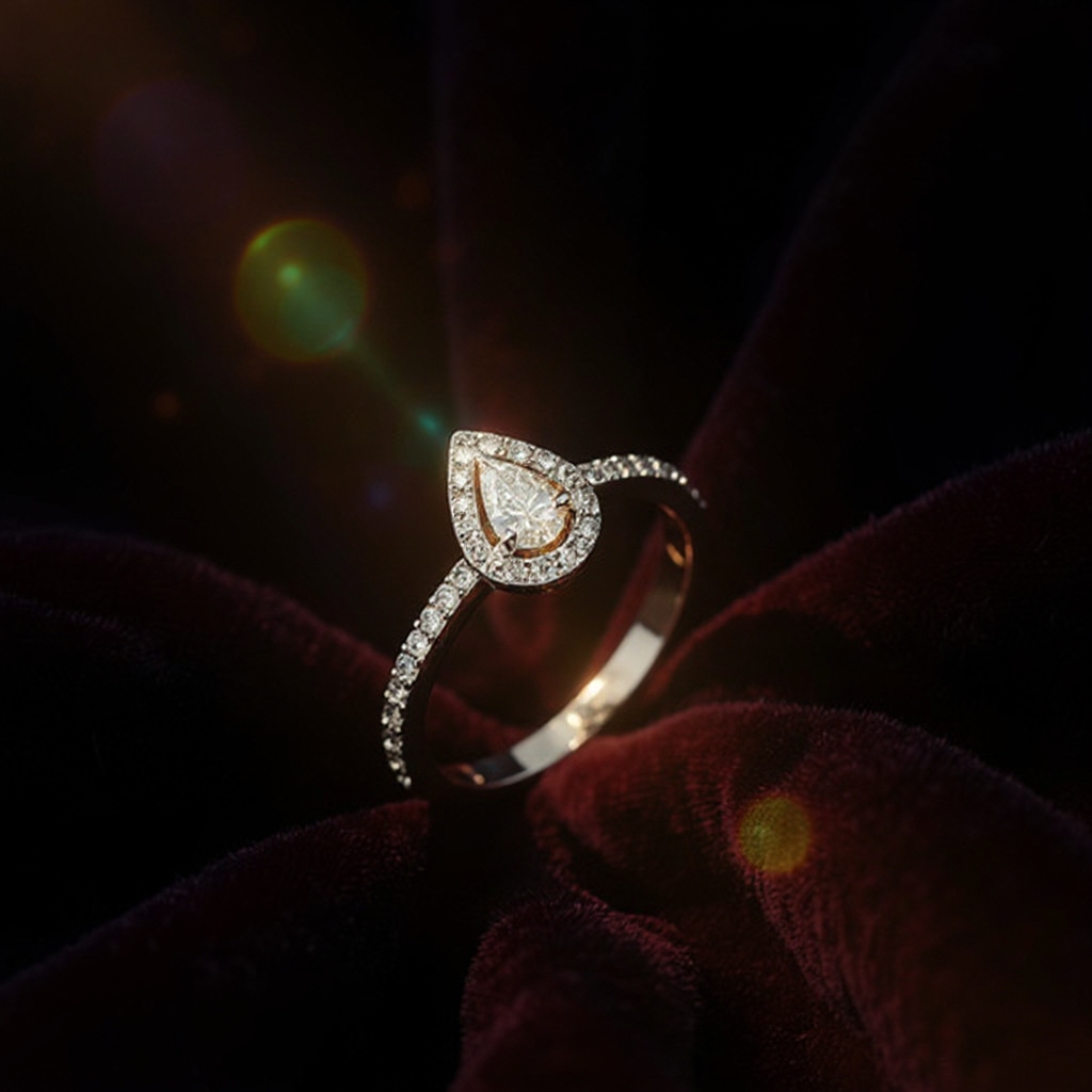 Wonder ring: white gold with 0.45ct diamonds