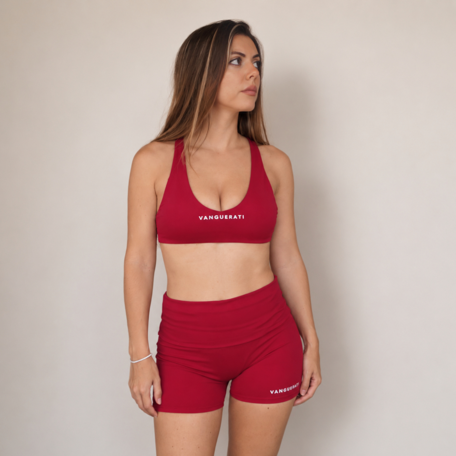 Soft Workout Matching Set | Raspberry red