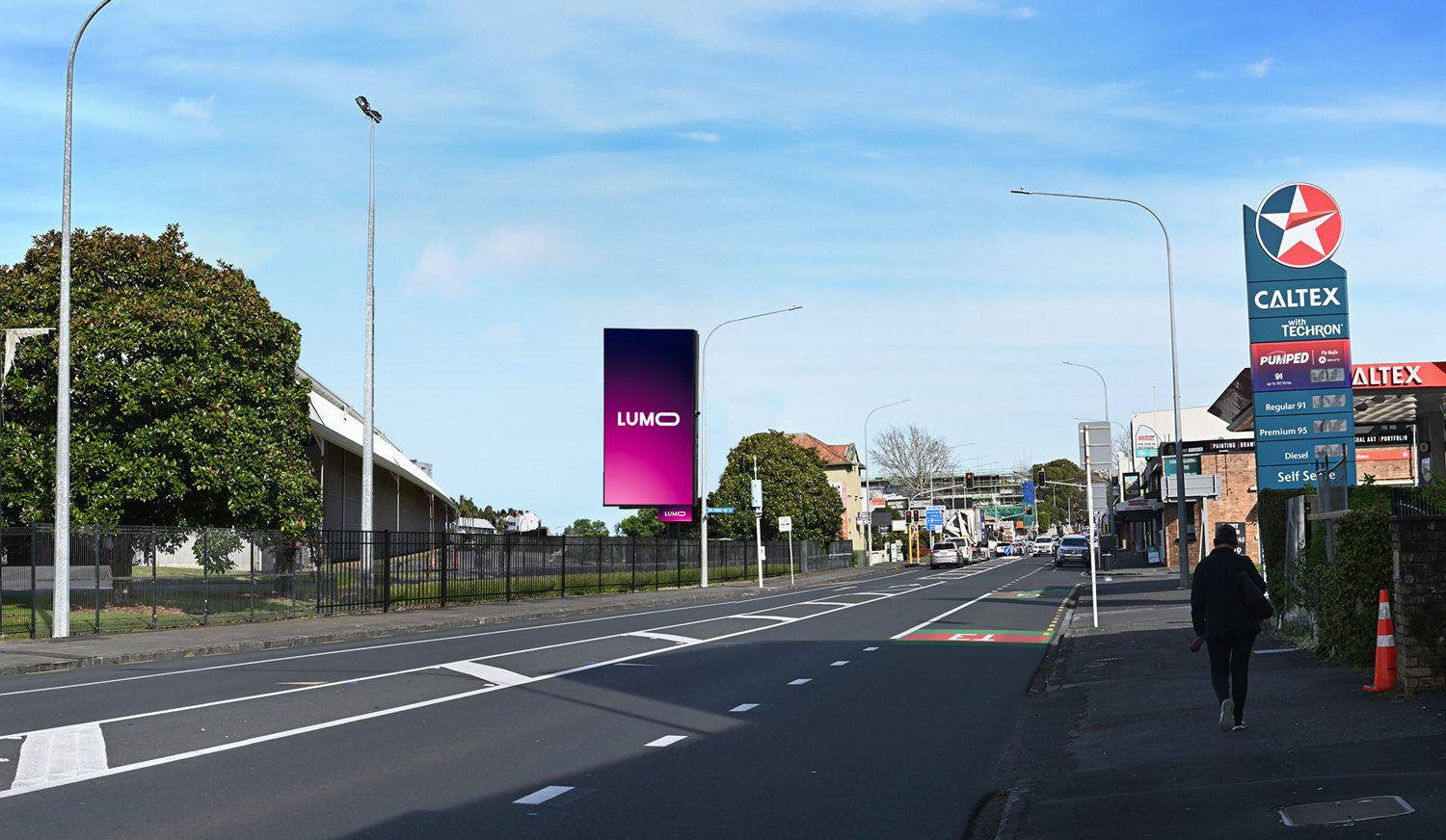 LUMO Digital Billboard, LUMO Epsom Out, 6x3m, Digital Billboard Screen, Potrait