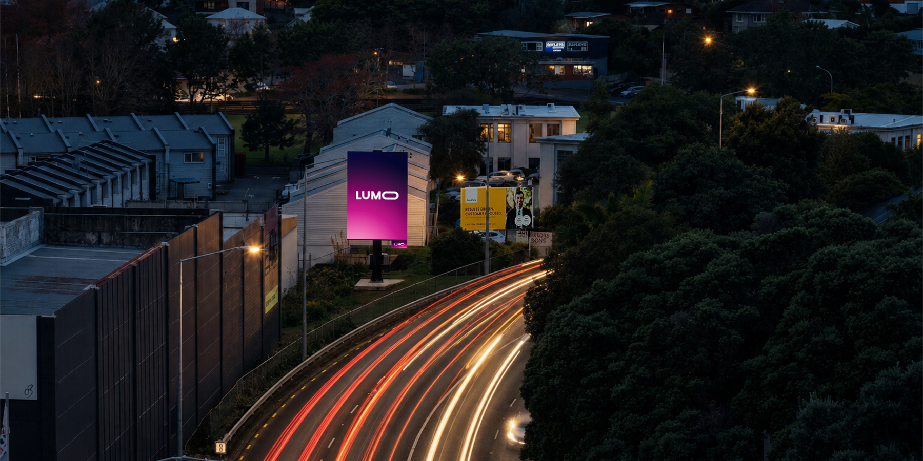 LUMO Digital Billboard, LUMO Ellerslie Out, 4x6m, Potrait, Digital Billboard