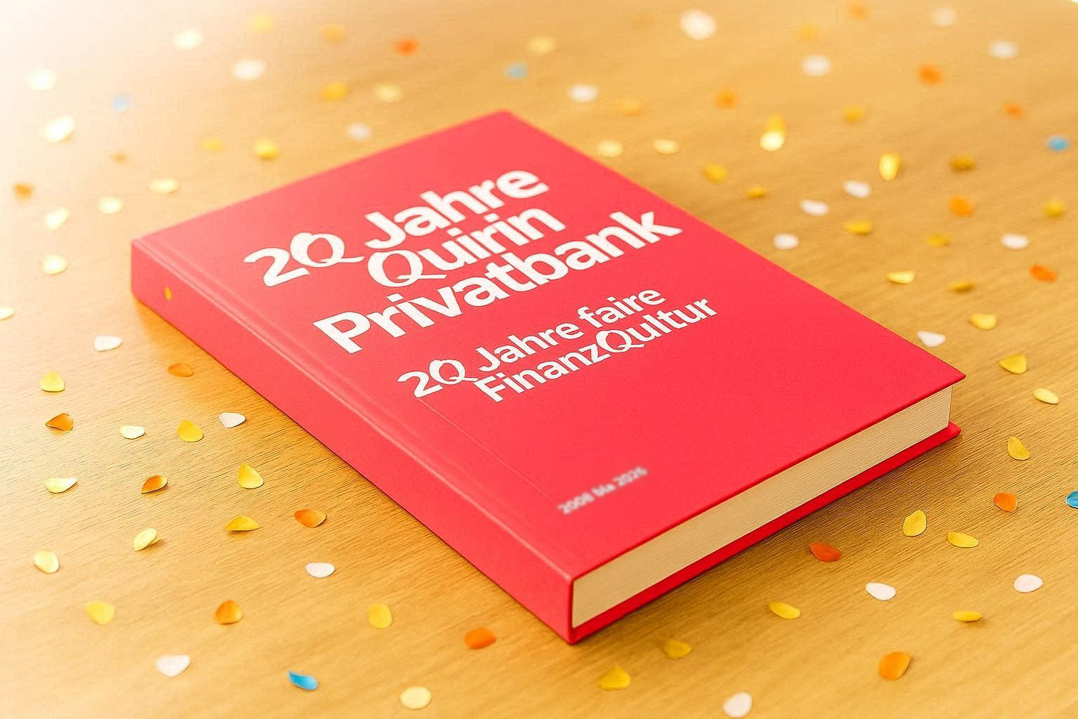 2Q Jahre faire FinanzQultur – für Sie, mit Ihnen
