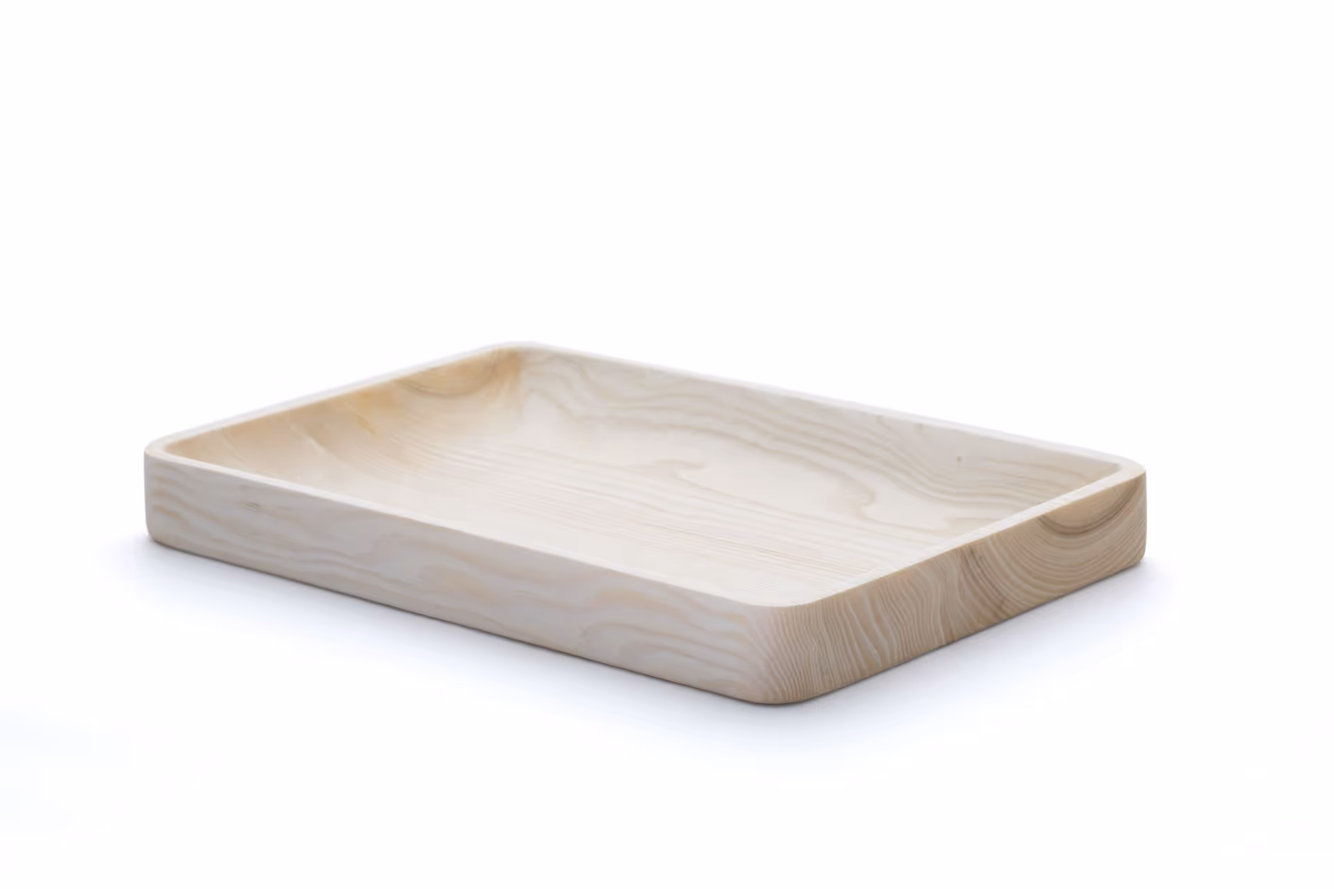 Walnut rectangular tray by Anonymia