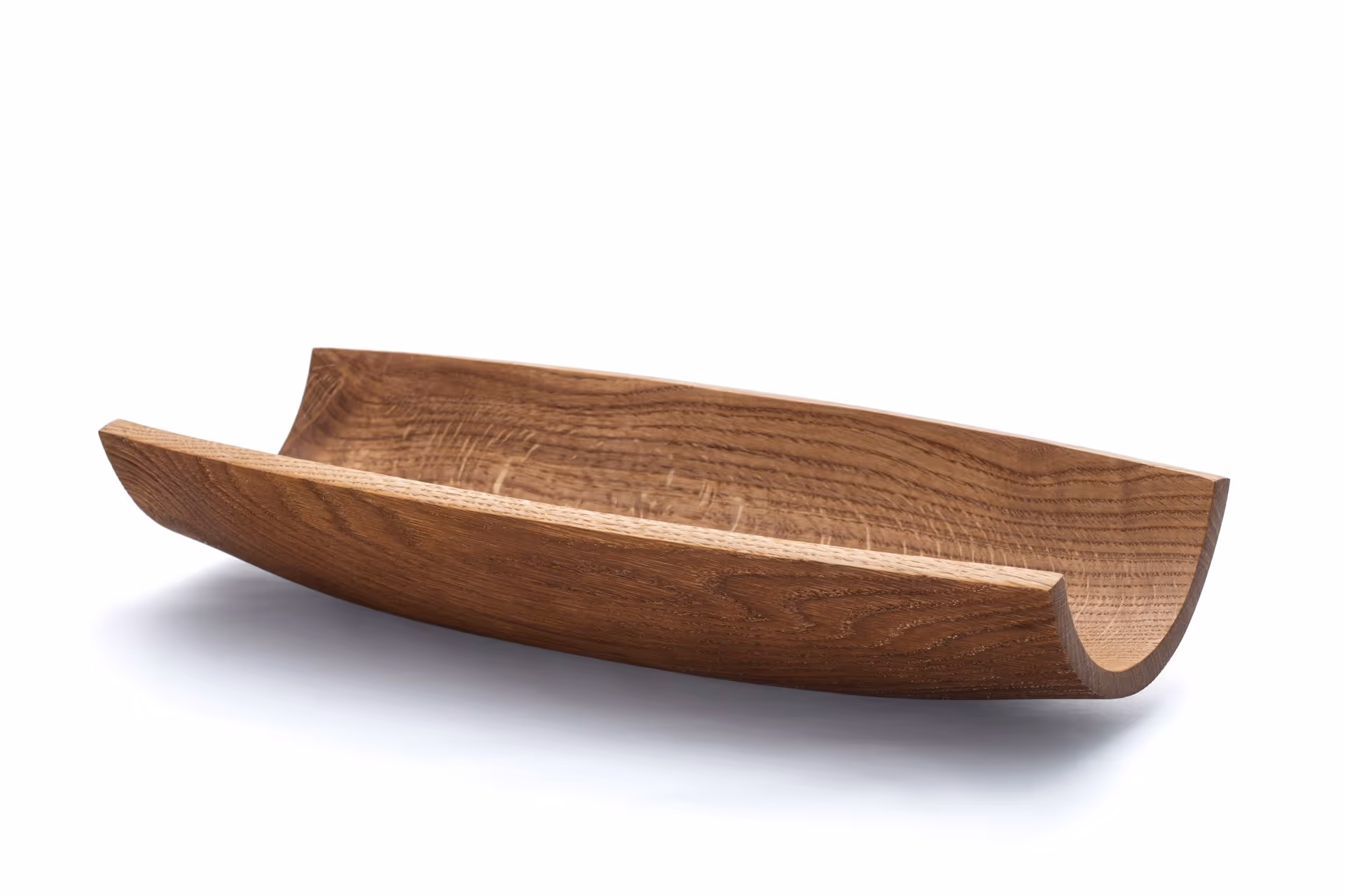 Sandblasted oak Klink ring bowl by Anonymia