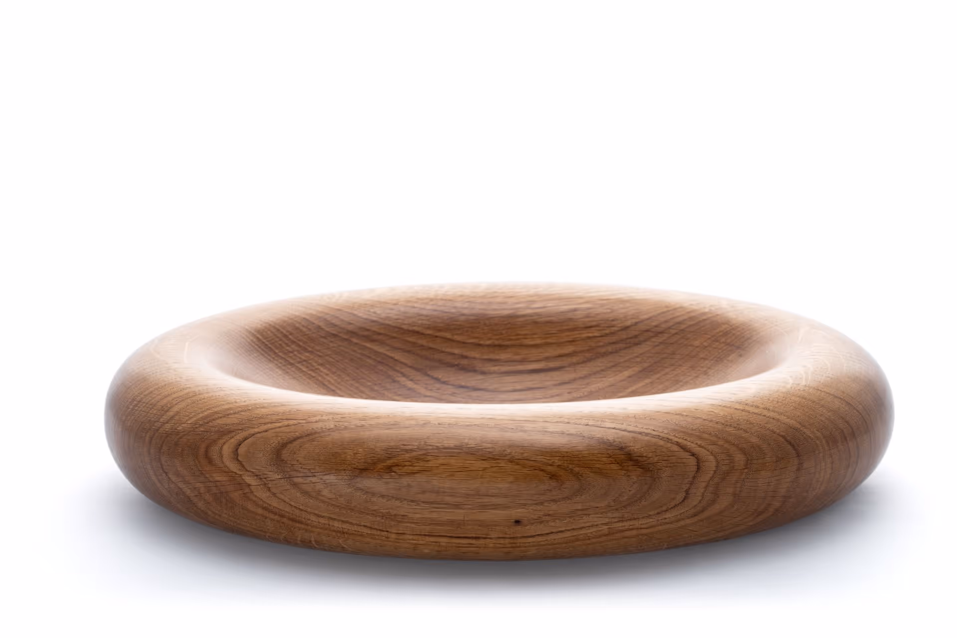 Walnut Swits pedestal tray with handle by Anonymia