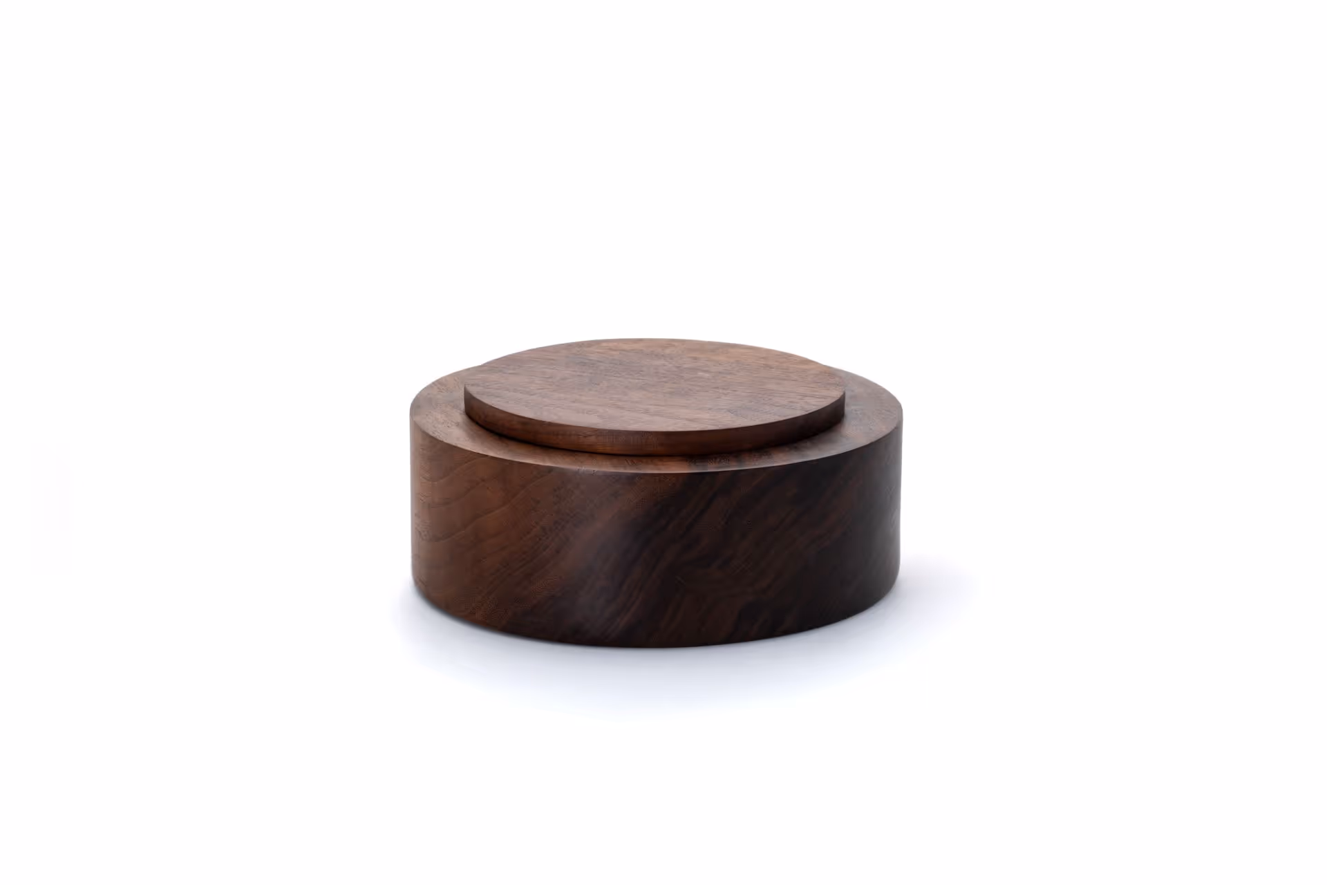 Walnut lidded jar by Anonymia