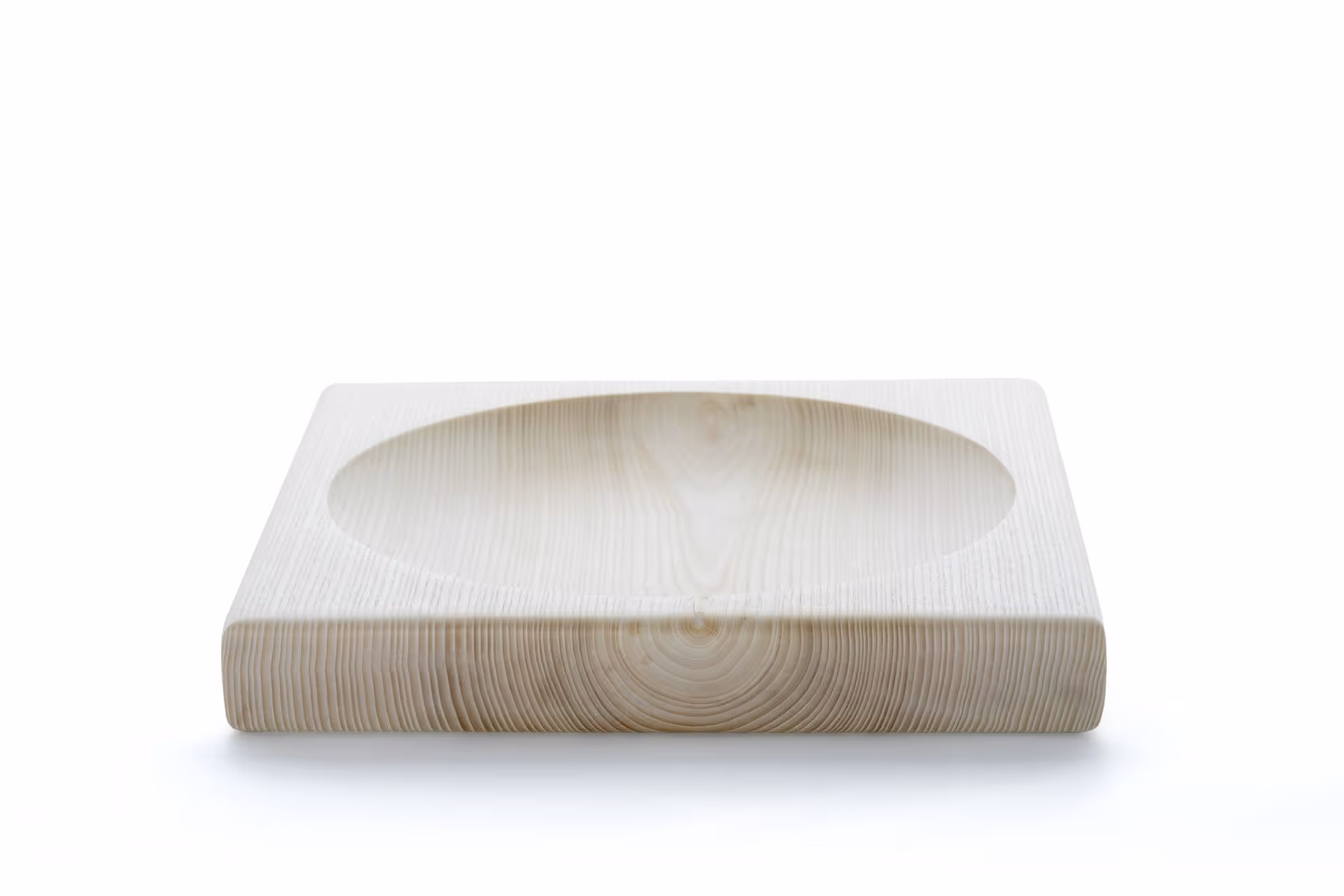 Bleached ash square dish by Anonymia