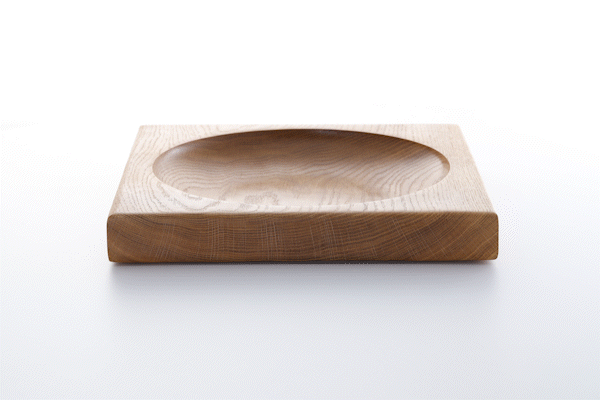 Oiled oak Flit plate, Anonymia, animated