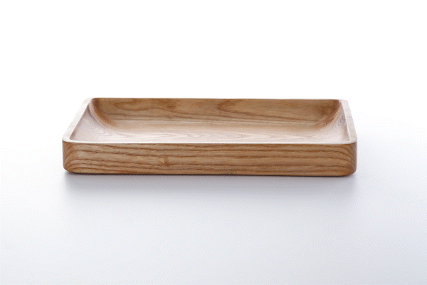 Animated close-up of oiled ash wood finish by Anonymia, detail shot