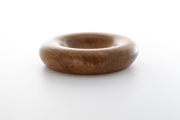Animated close-up of oiled oak wood finish by Anonymia, close-up view