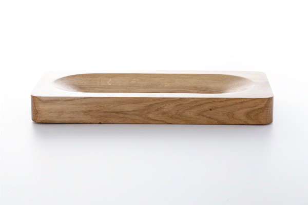 Animated close-up of oiled oak wood finish by Anonymia, detail shot