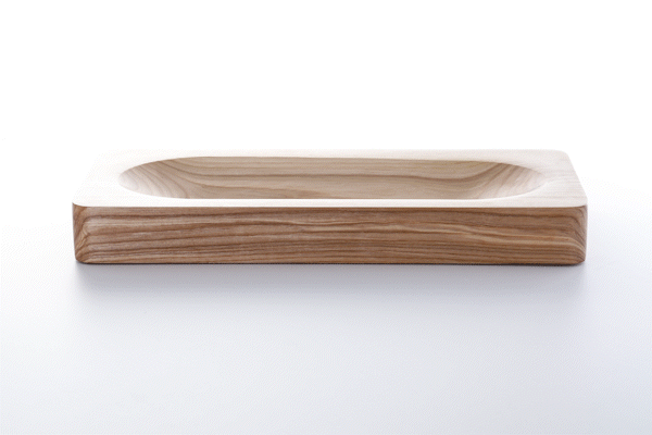 Animated close-up of oiled ash wood finish by Anonymia, alternate angle