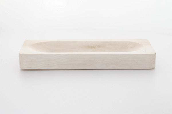 Chif bleached ash multipurpose tray by Anonymia, 360 degree animated view