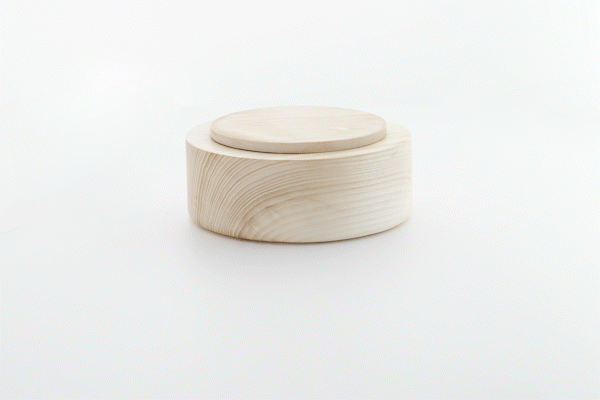 Swits bleached ash pedestal stand by Anonymia, 360 degree animated view