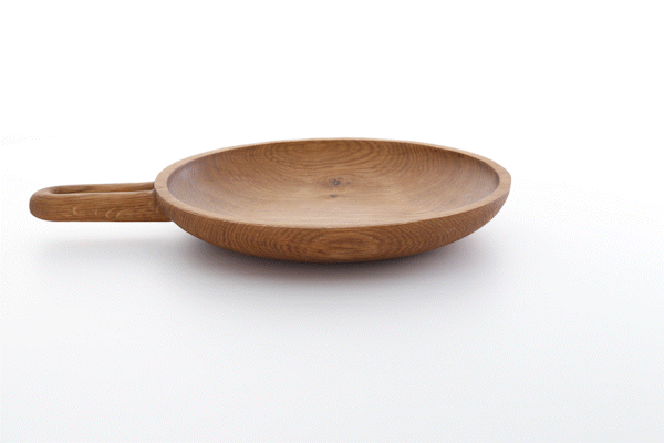Animated close-up of sandblasted oak wood finish by Anonymia, gallery image