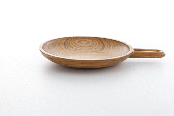 Animated close-up of oiled oak wood finish by Anonymia, styled shot