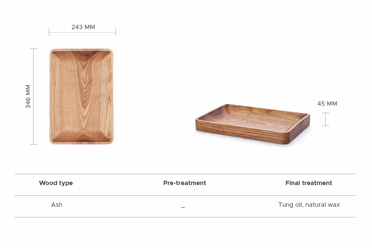 Oiled ash Nokk tray, Anonymia