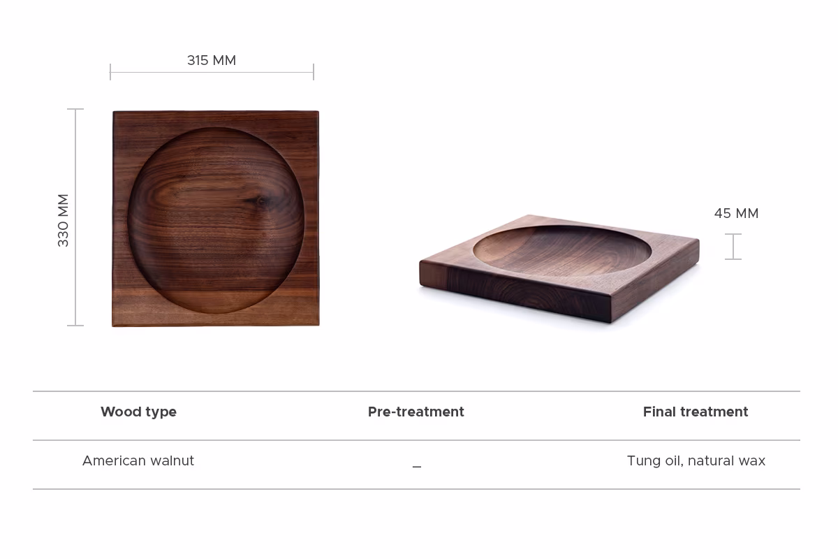 Walnut Flit plate, Anonymia