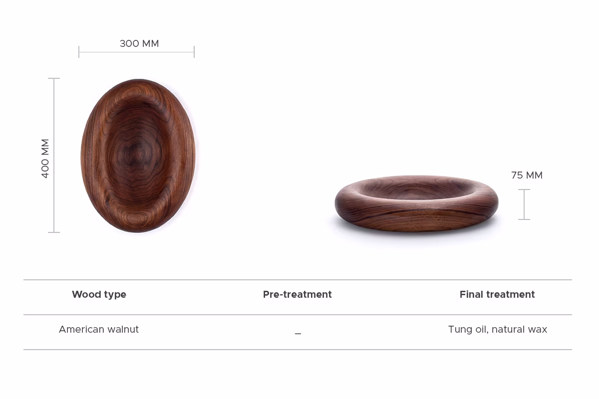 Walnut Clong bowl, Anonymia