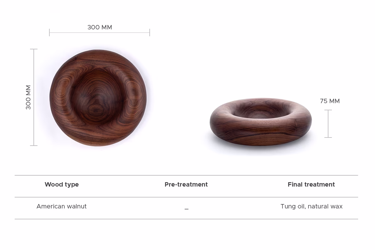 Walnut Twyrrl bowl, Anonymia
