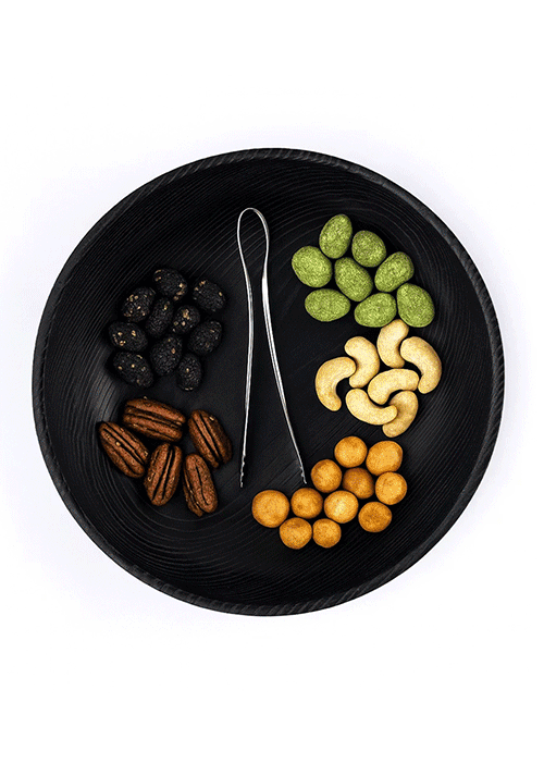Dungk bleached ash minimalist bowl by Anonymia, 360 degree animated view, close-up view