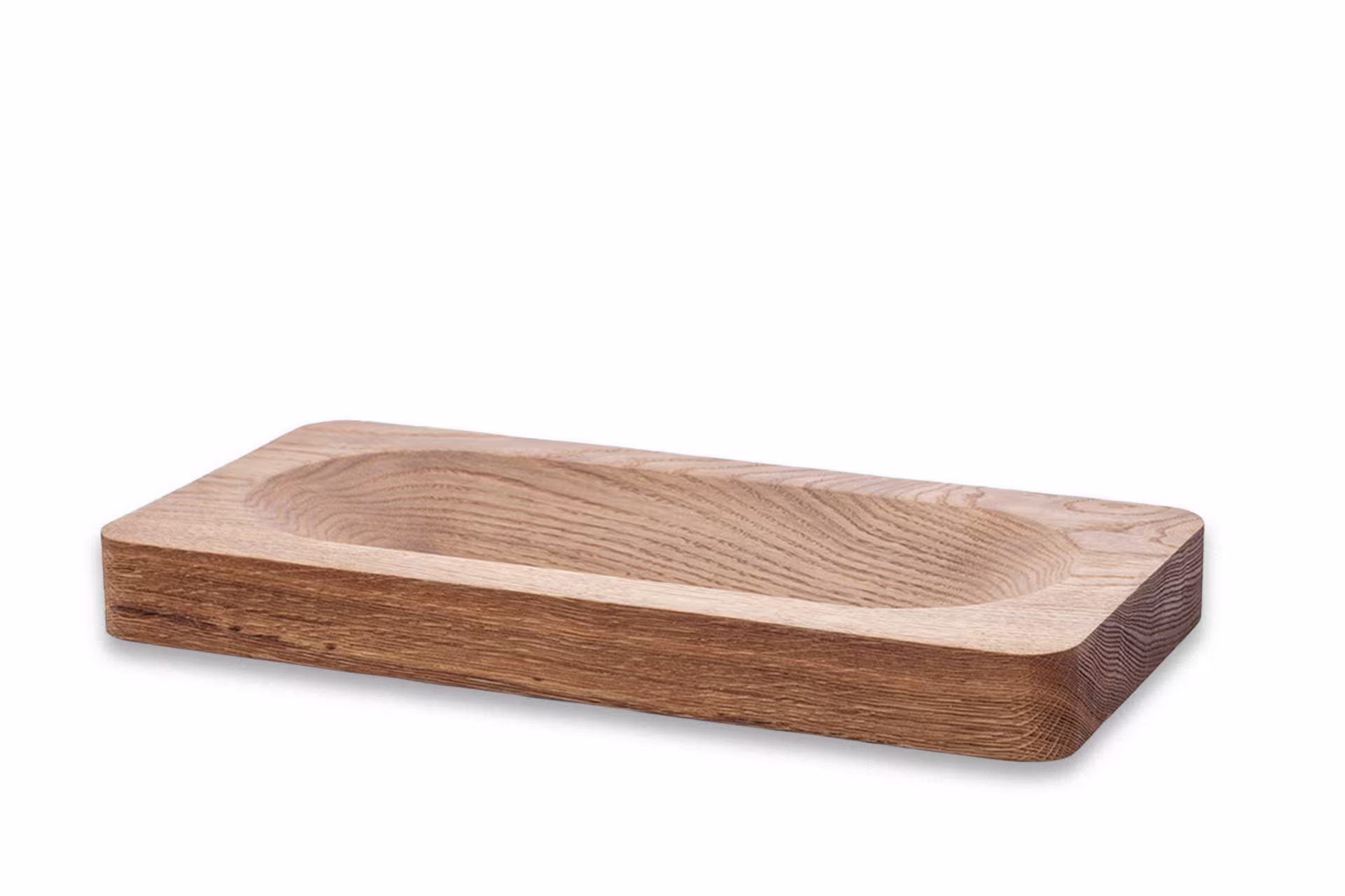 Chif multipurpose tray in sandblasted oak by Anonymia