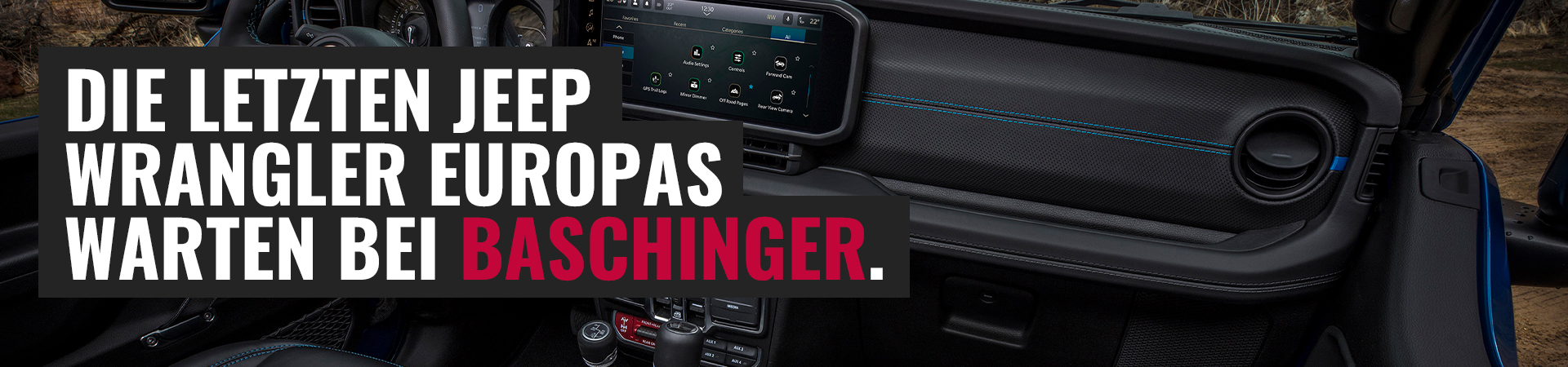 Jeep Wrangler – die letzten Modelle bei Autohaus Baschinger