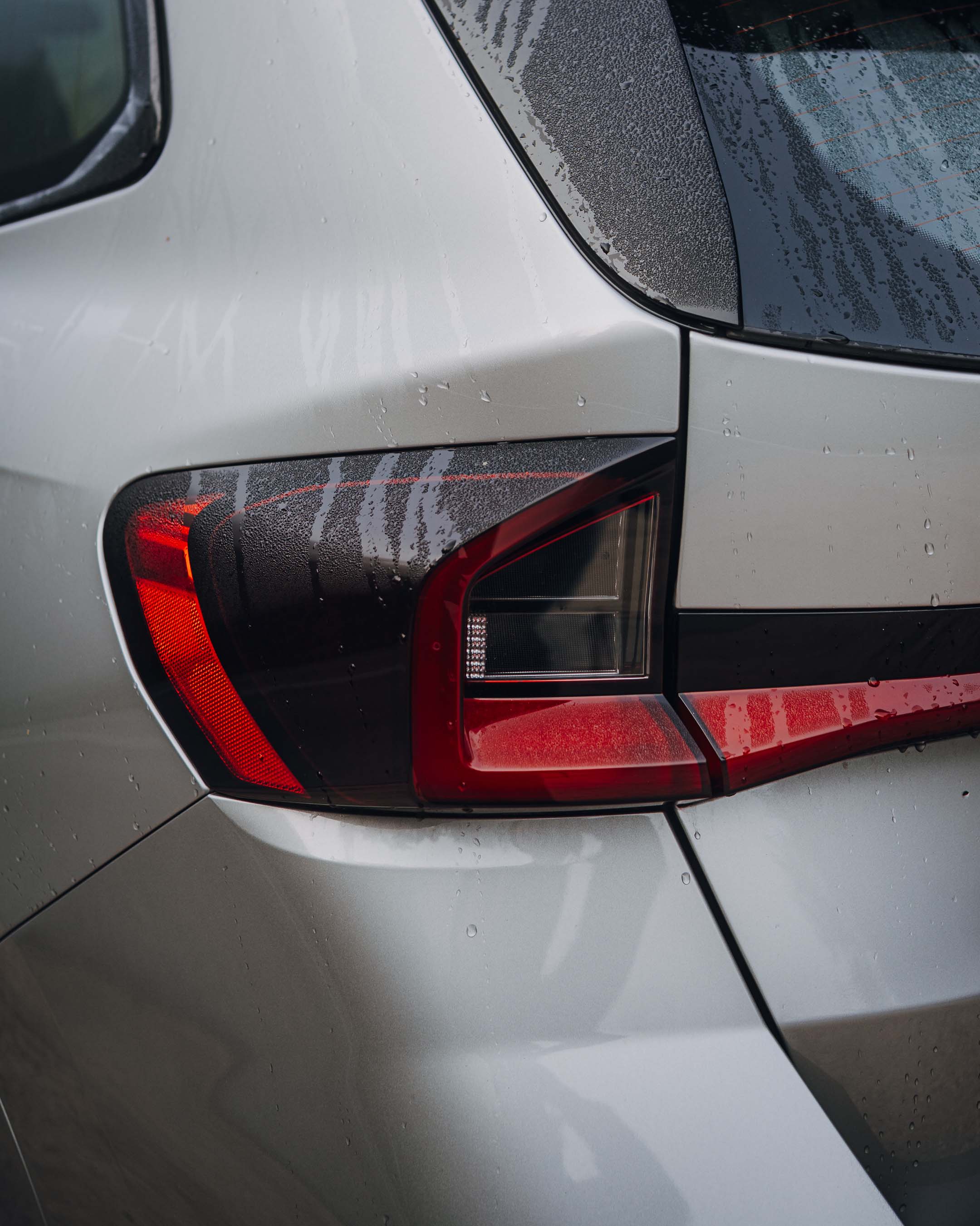 Heckleuchte des BMW X1, Detailaufnahme