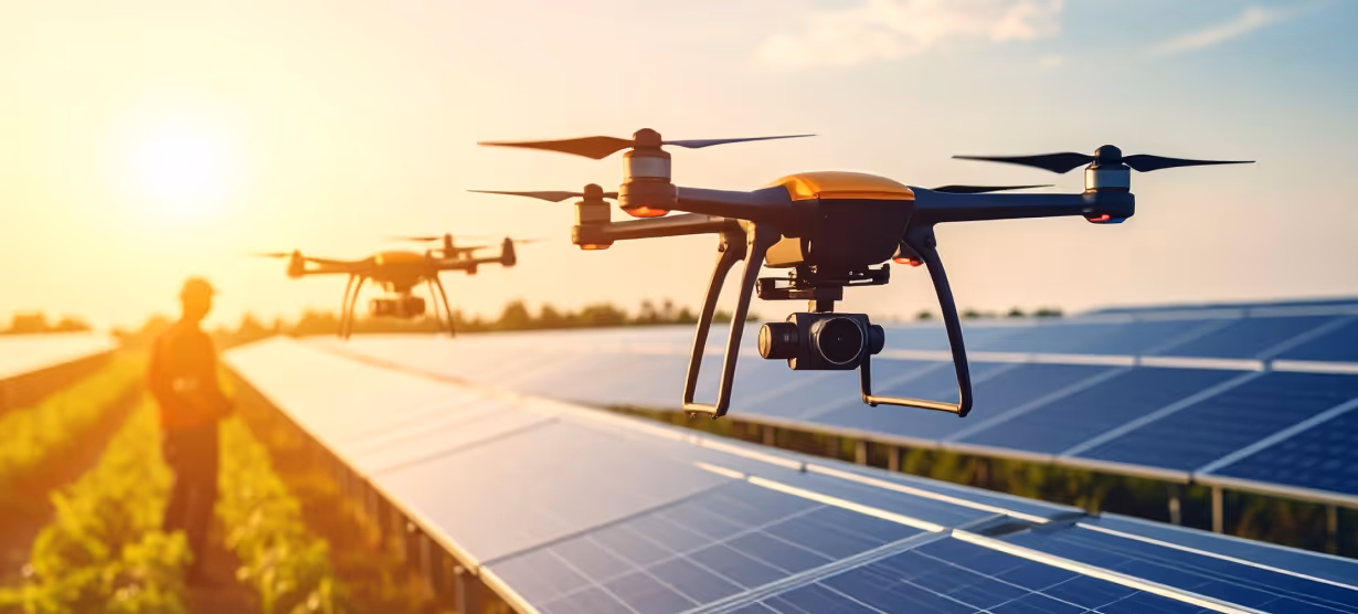 IoT and Renewable Energy - How Automated Drones are Enhancing Solar Farm Maintenance