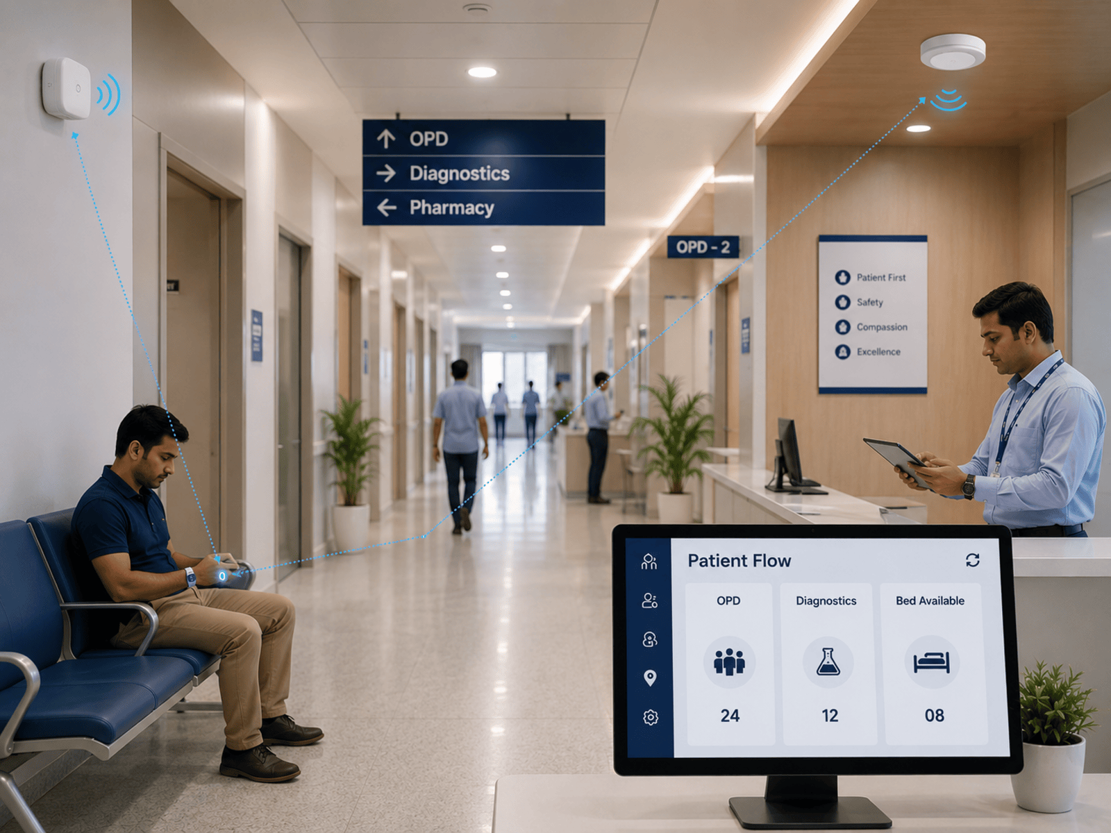 How Delhi Hospitals Can Use BLE Technology to Streamline Daily Patient Flow