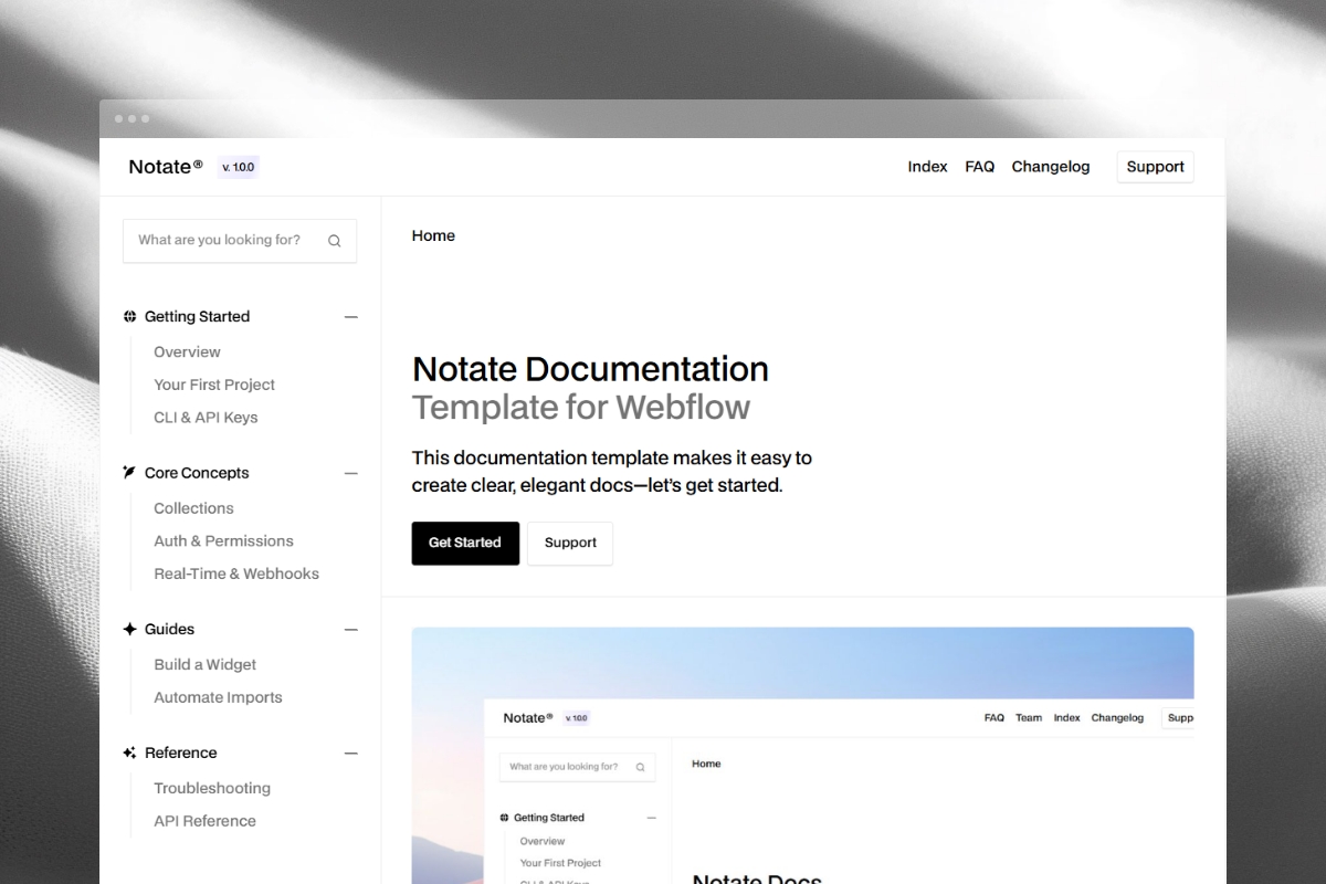 Notate Mockup