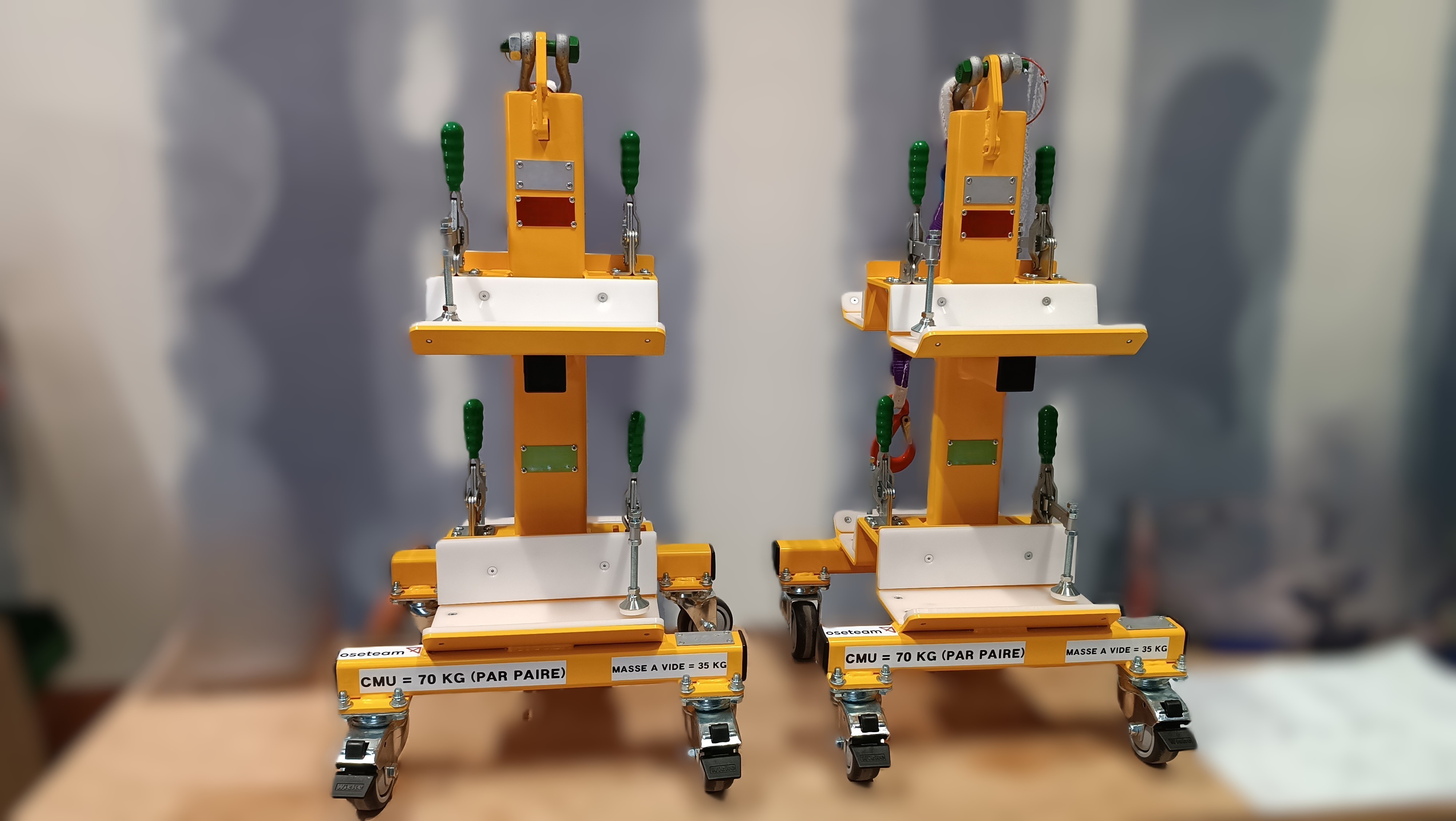 Palonnier de levage sur mesure pour la manutention de charges industrielles lourdes en atelier