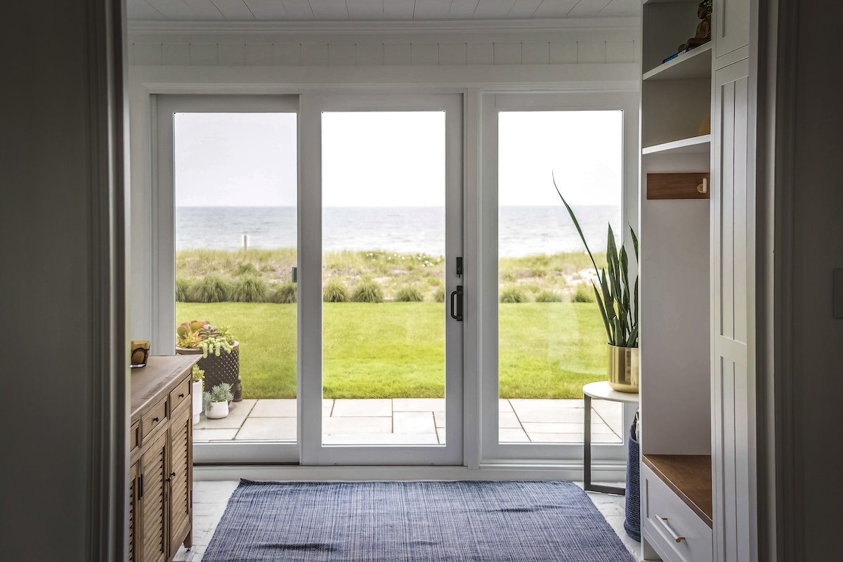 Beautiful home back door built by O'Neill Bowes Building Company on Long Beach Rd
