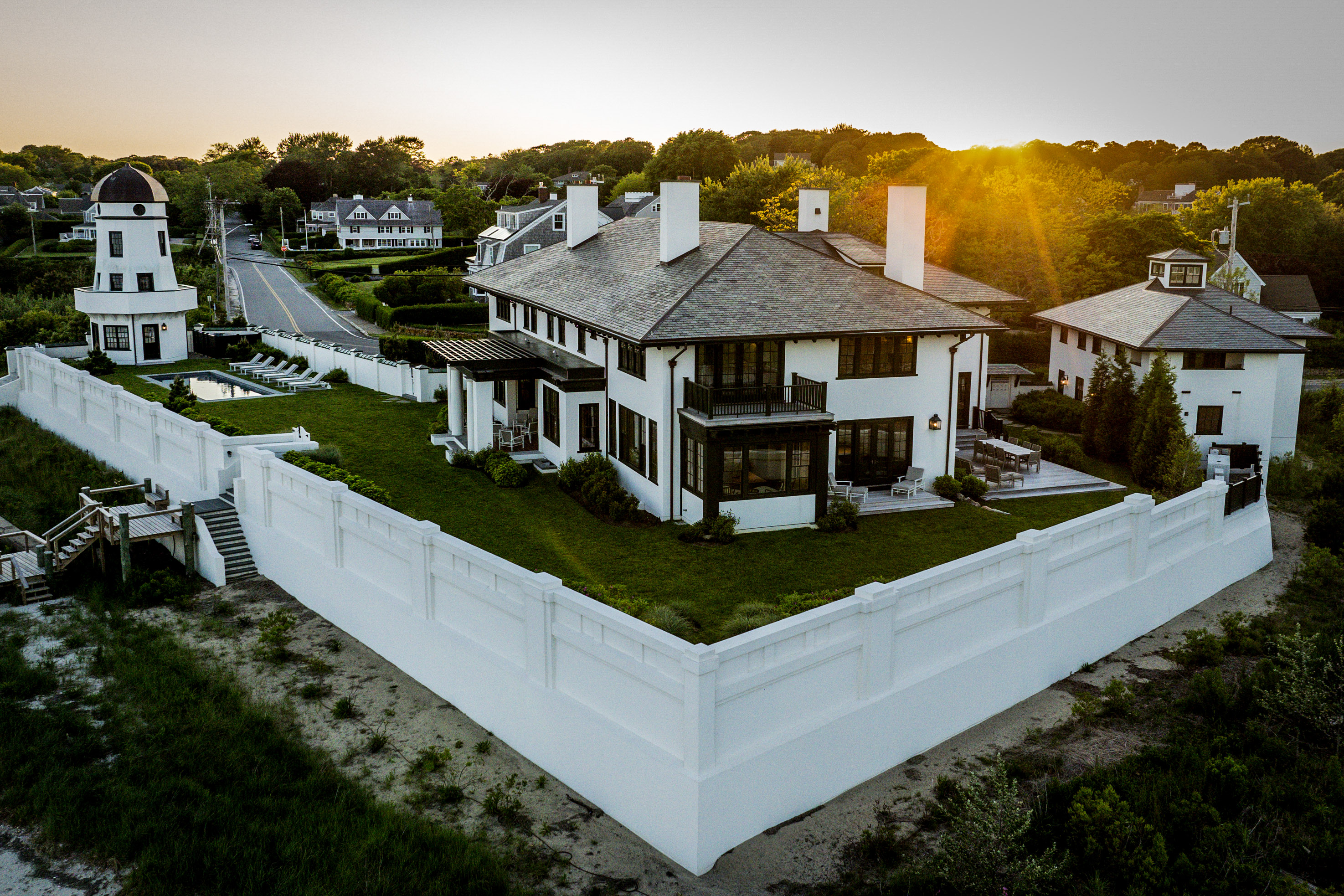 A beautiful home renovation by O'Neill Bowes Building Company on the water in Cape Cod