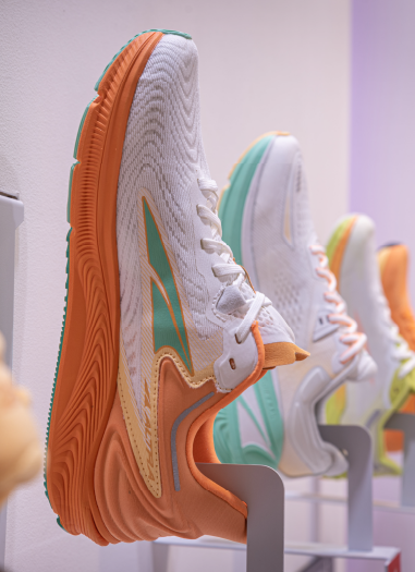 Imprint's popup brand gallery displays VF Corporation's footwear lineup at Investor Day