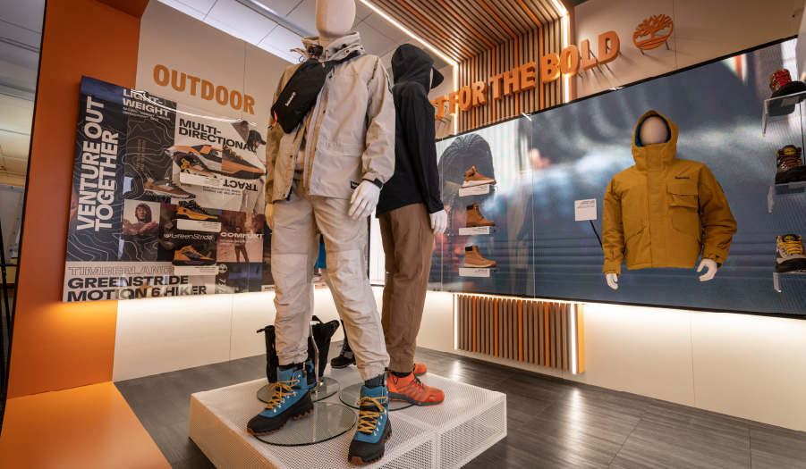 Imprint's interactive brand gallery showcases VF Corporation's outdoor apparel lineup