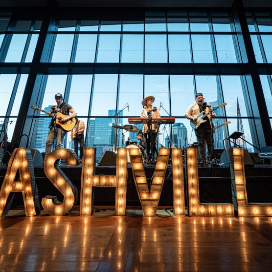 A live band performs at Imprint's produced Molson Coors hospitality event