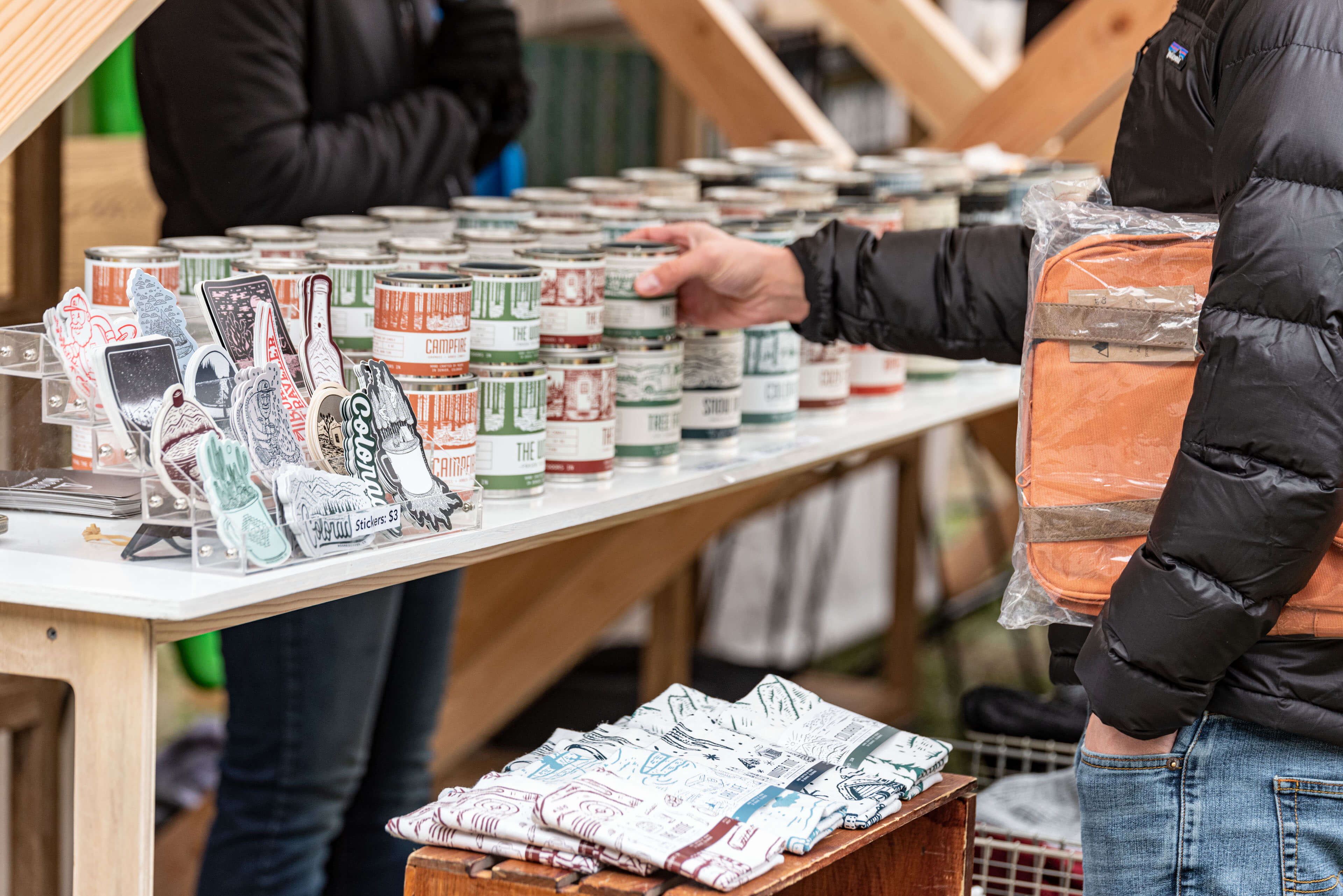 Imprint's curated vendor booths offer holiday goods at the Corporate Holiday Market