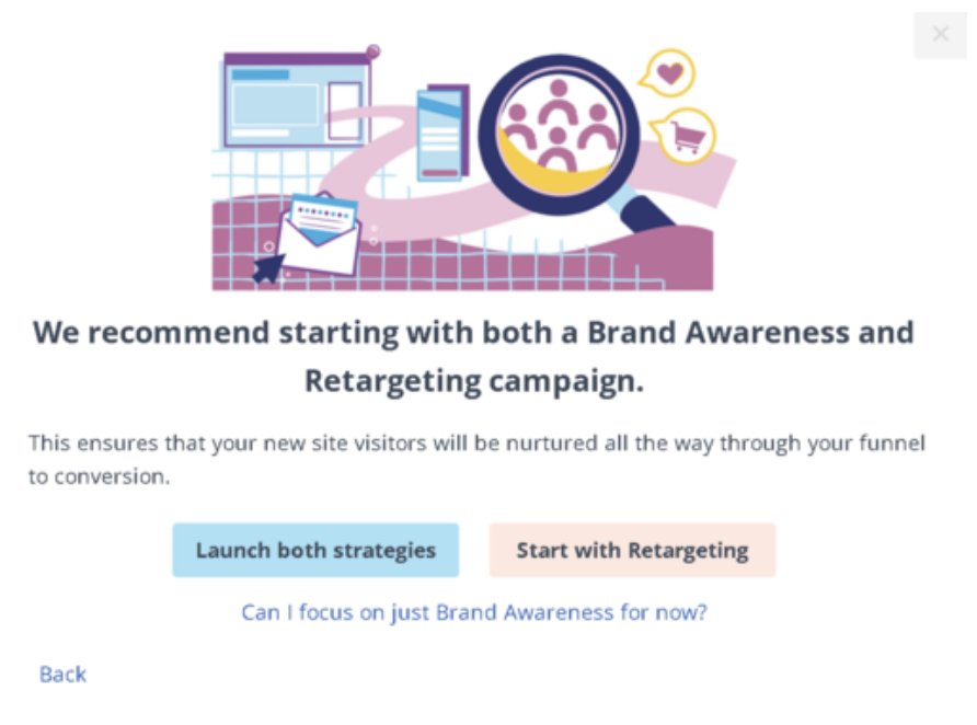 AdRoll's strategy quiz recommendation