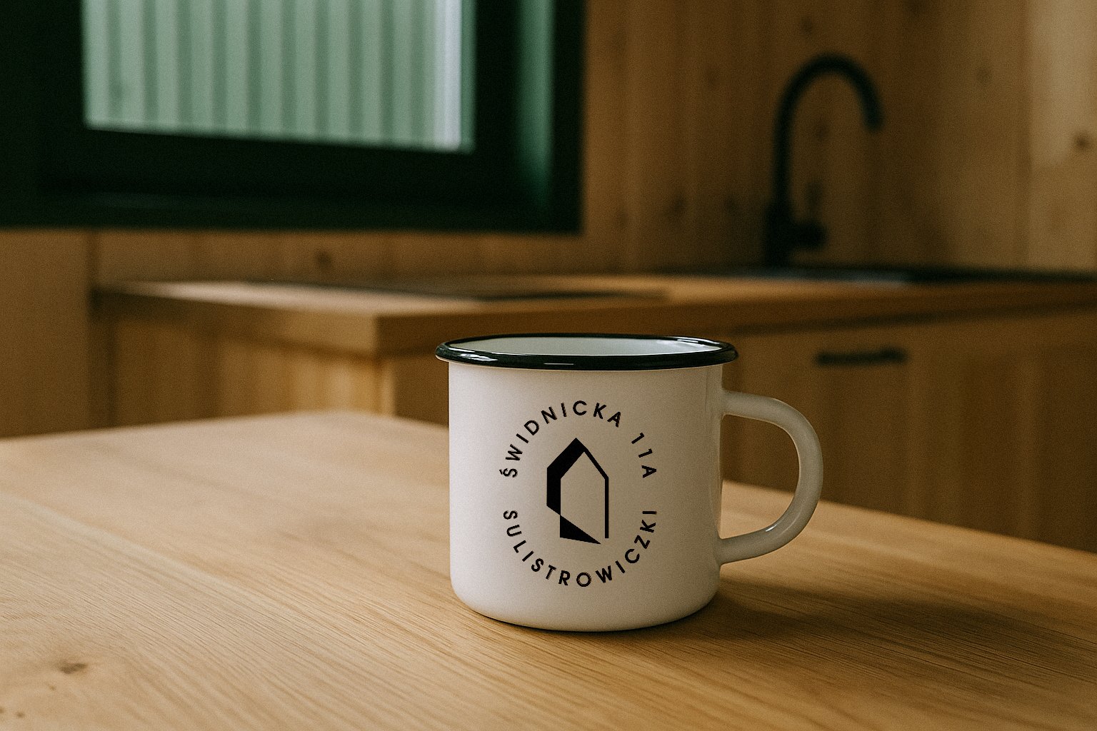Strome branded coffee cup – hospitality brand accessory by Recreate