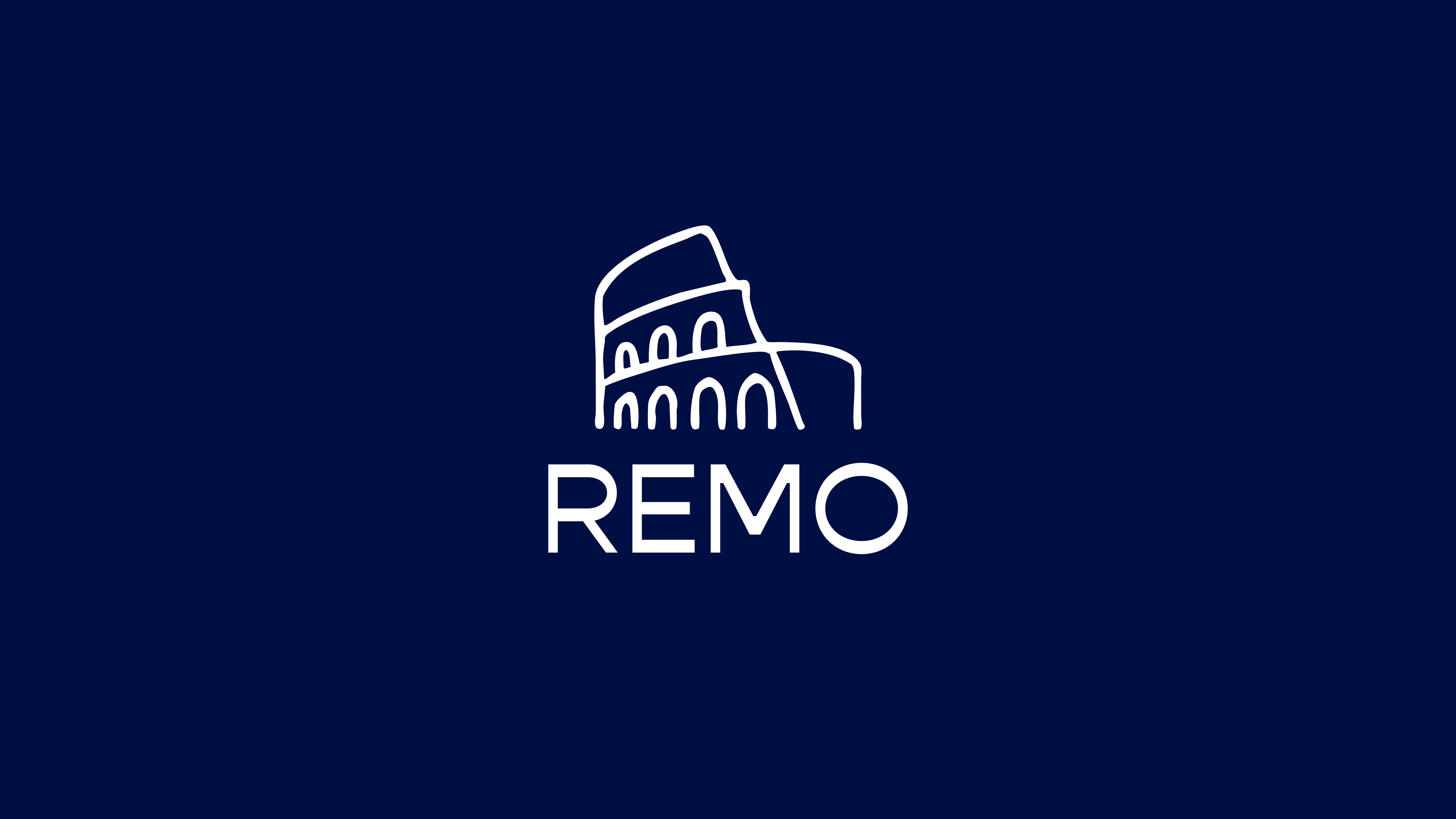 Remo logo – Neapolitan pizza brand identity by Recreate