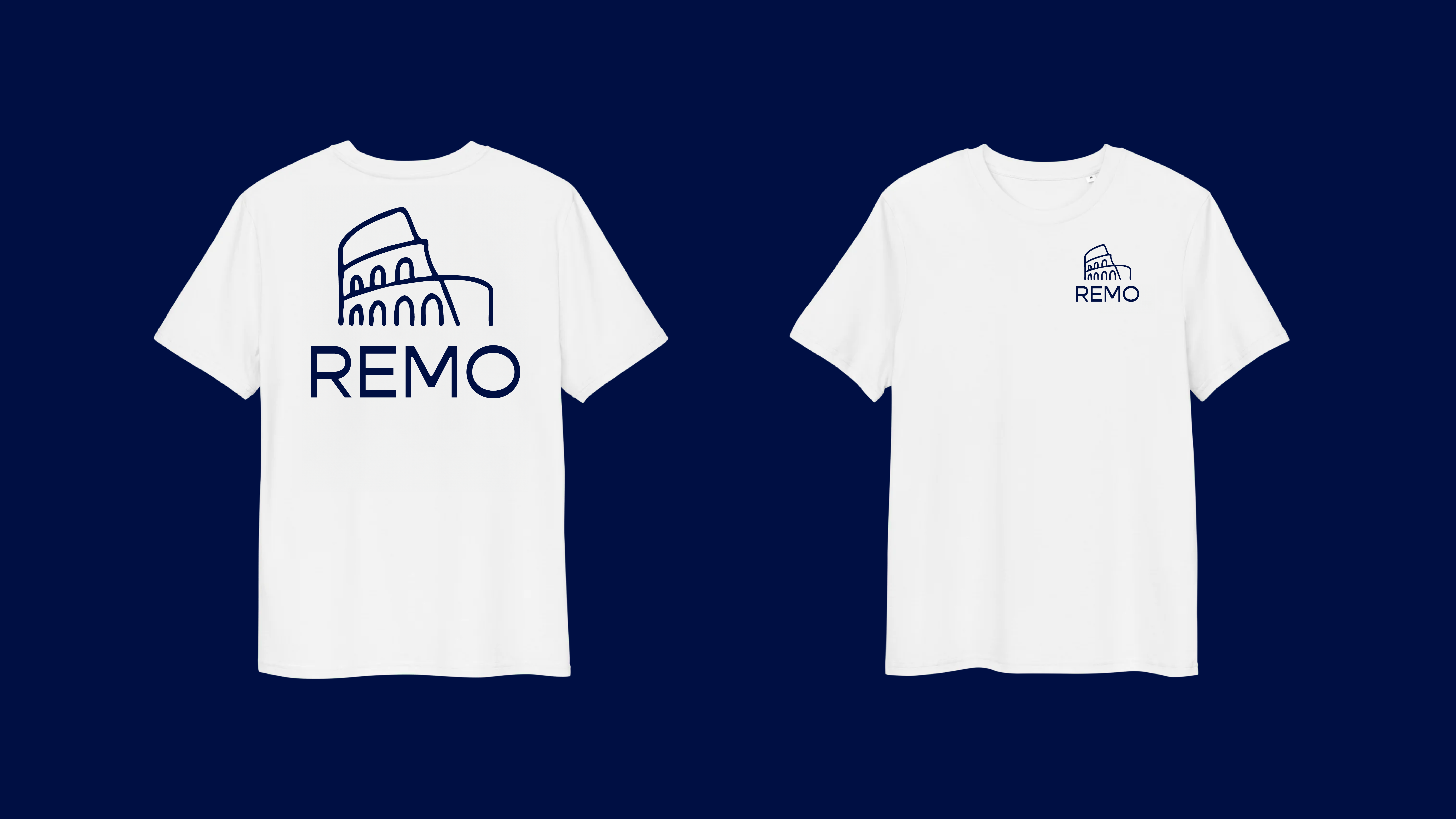 Remo t‑shirts mockup – branded apparel by Recreate