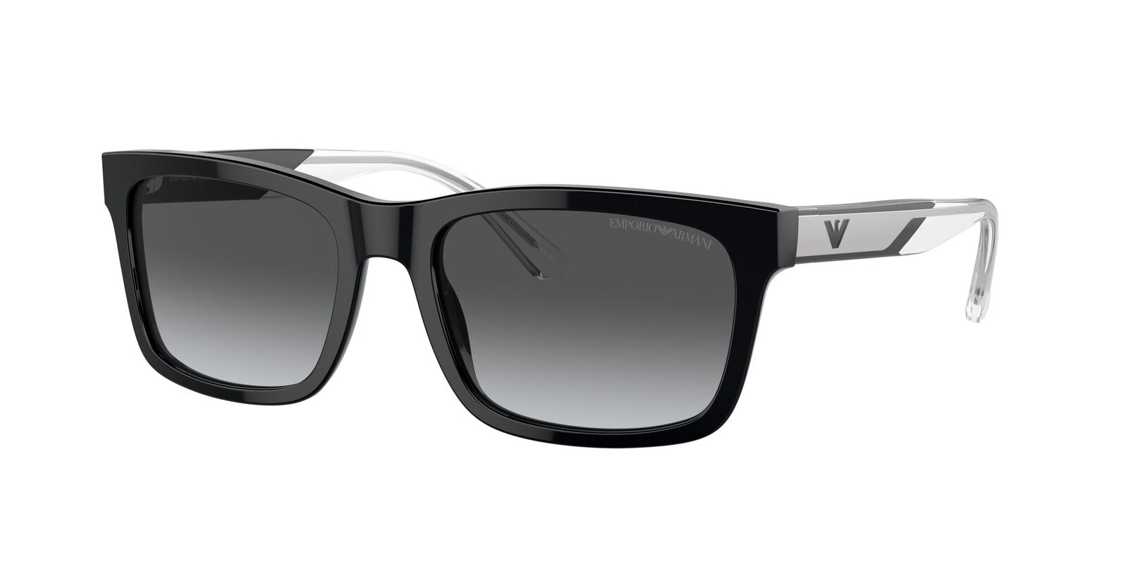 EA 4224 5017T3 57 Shiny Black / Dark Grey Polarized