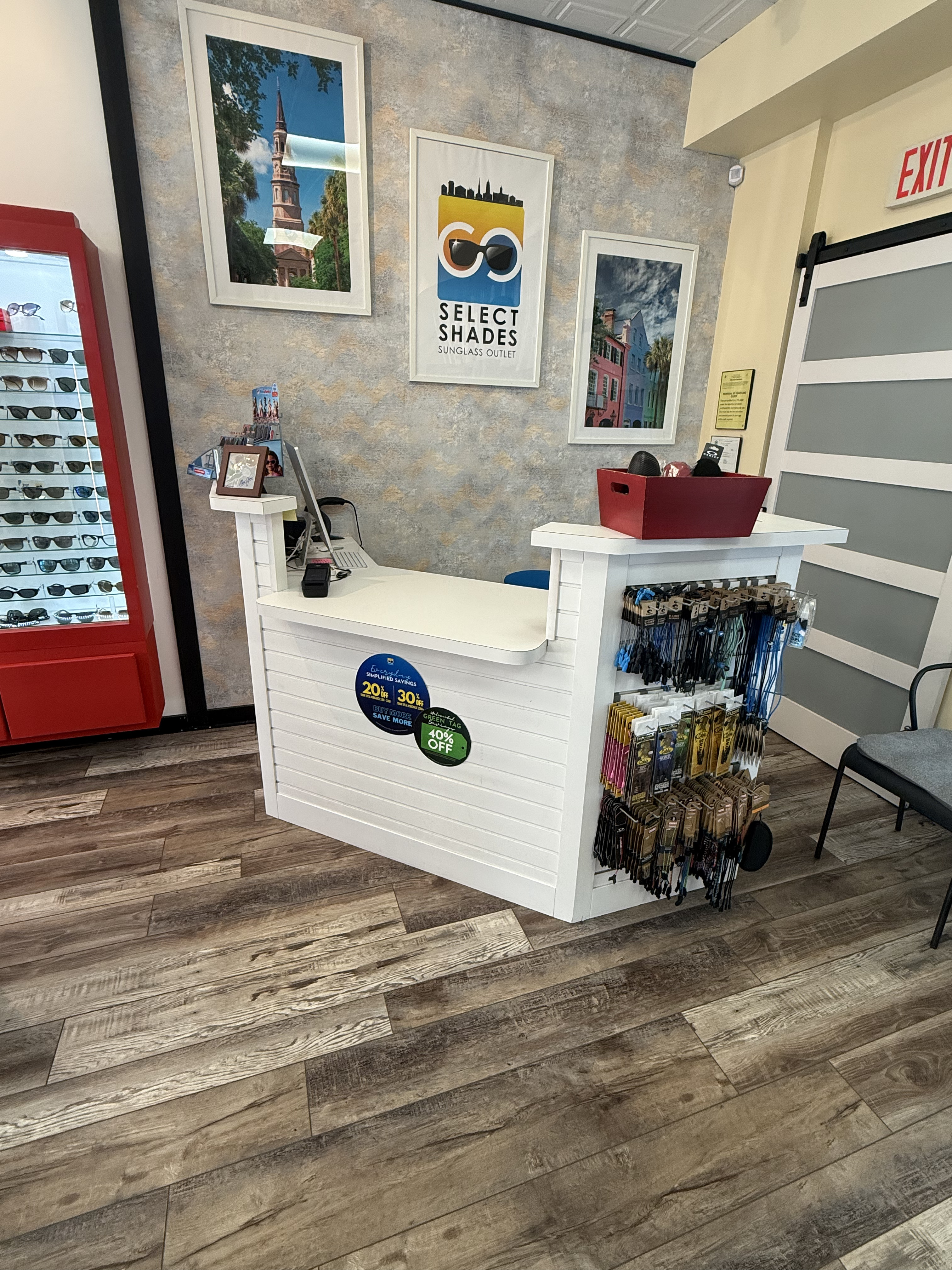 Premium sunglasses outlet store at Tanger Outlets North Charleston – Select Shades carries top eyewear brands