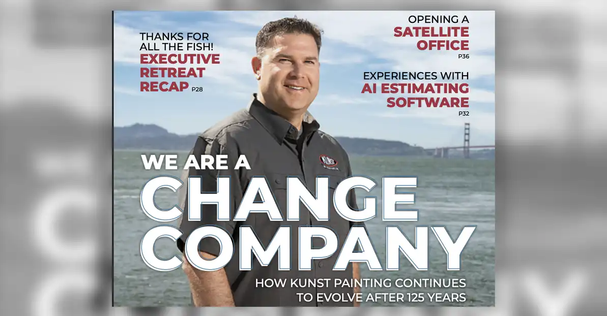 Kunst Painting Featured in Commercial Painting Magazine