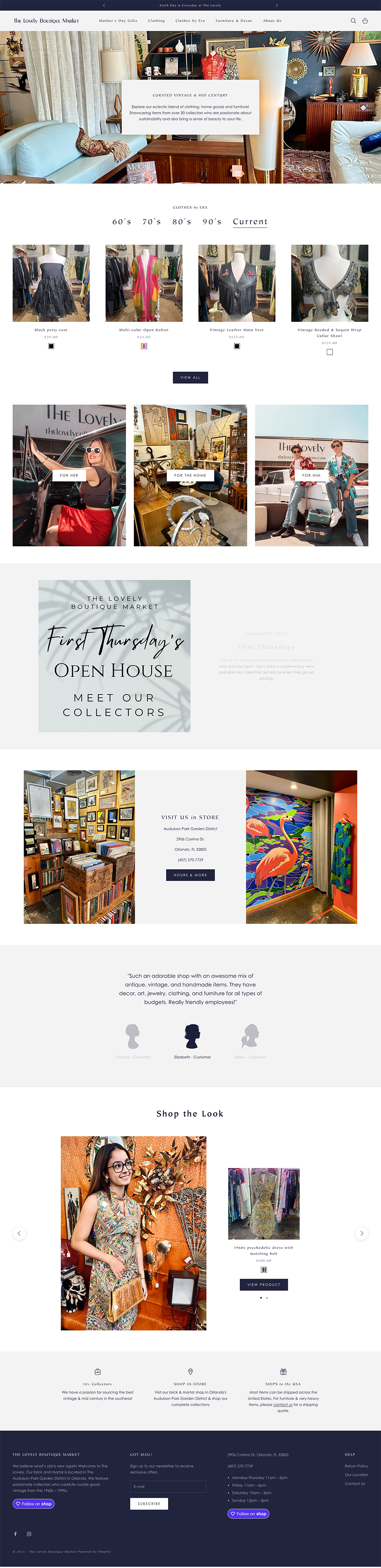 A full screenshot of a website's homepage