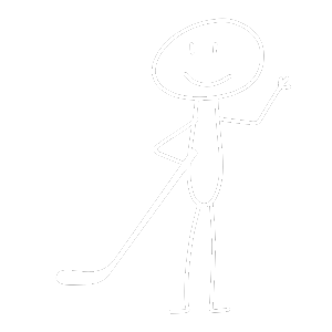 hockey player stick figure