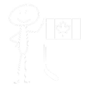 hockey player stick figure us flag