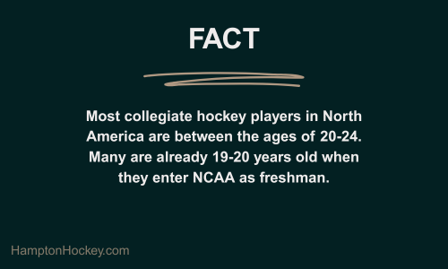 fact about college hockey age